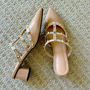 Cute Designer Like Studded Heels